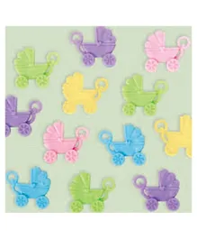 Party Centre Baby Shower Neutral Baby Carriage Favors - Pack of 12