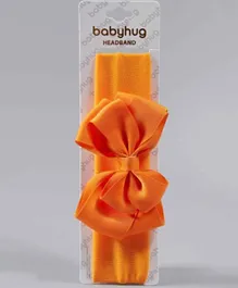 Babyhug Headband with Bow Motif - Orange