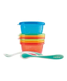 Nuby Lunch Set Pack of 4 Bowls & 2 Spoons - 300ml