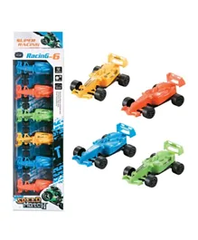 Little Story Kids Toy Pull Back F1 Series Cars - 6 Pieces