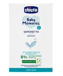 Chicco Baby Moments Bar Soap for Baby Skin - 100g