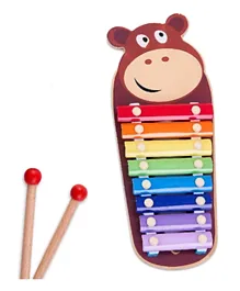 BAYBEE Wooden Xylophone Musical Toy - Bear