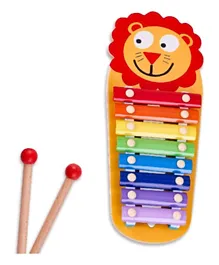 BAYBEE Wooden Xylophone Musical Toy - Lion