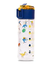 Eazy Kids T-Rex Tritan Water Bottle with Snack Box Blue - 450ml