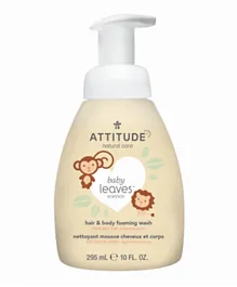 Attitude Baby Leaves 2-In-1 Hair and Body Foaming Wash Pear Nectar - 295mL