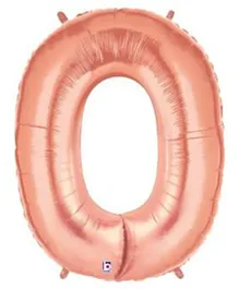 Anagram Letter O Rose Gold Foil Balloon - 40 Inches