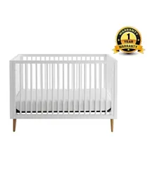 Kolcraft Wooden Roscoe 3-in-1 Convertible Crib - White