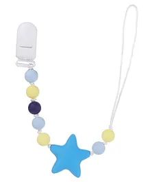 Factory Price Subtle Star and Beads Pacifier Clips - Blue
