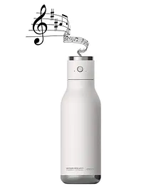 Asobu Wireless Double Wall Insulated Stainless Steel Water Bottle with a Speaker Lid White - 500 ml