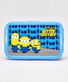Minions Better  Plastic Lunch Box - Blue & Black