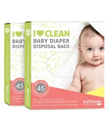 BodyGuard Baby Diapers Disposal Bags Oxo Biodegradable - 45 Piece