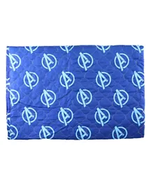 Marvel Avengers Quilted Print Bedspread - Blue