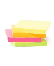 Onyx & Green Eco Friendly Sticky Notes Neon Colors (5403) - Pack of 4