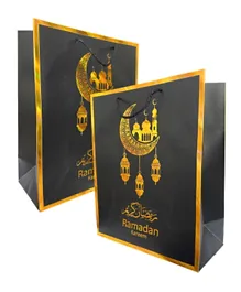 Highland Ramadan Kareem Gift Bags Black & Gold Small - 6 Piece