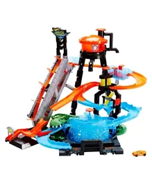 Hot Wheels - Color Shifters Ultimate Gator Car Wash Playset - Multicoloured