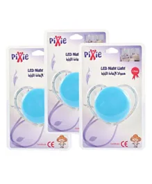 Pixie LED Night Light Pack of 3 - Light Blue