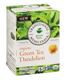 Traditional Meds Green Tea Dandelion - 16 Tea Bag