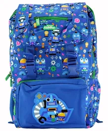Smily Kiddos Fancy Foldover Backpack Blue - 18 inches