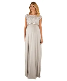 Mums & Bumps Tiffany Rose Mia Maternity Gown - Silver