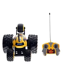 Toon Toyz Multifunctional Remote Control Tumbling Stunt Car - Yellow