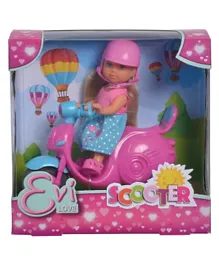 Evi Love Doll From Simba Scooter - Pink & Blue