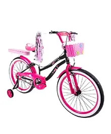 Megastar Megawheels Pretty Blossoms 20 Inch Girls Bicycle With Basket And Back Cushion - Assorted