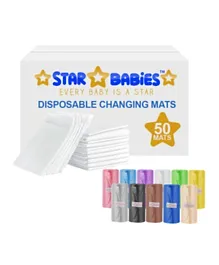 Star Babies Disposable Changing Mat With Scented Bags - White