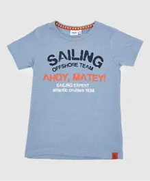R&B Kids Sailing Ahoy Matey T-Shirt - Grey