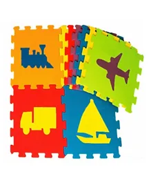 Matrax Eva Puzzle Playmat Vehicals - 9 Pieces
