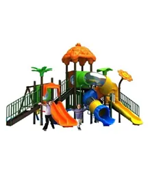 Myts Mega Palm Kids Playground Set Outdoor Slide