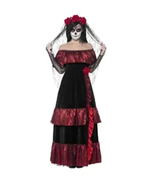 Smiffys Zombie Snow Fright Costume - Red Black