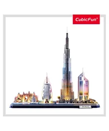 CubicFun LED Dubai City Line 3D Puzzle - 182 Pieces