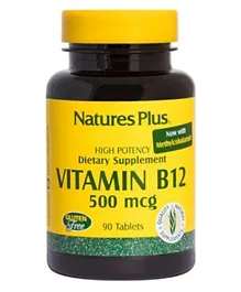 NATURES PLUS Vitamin B 12 500 Mcg Tablets - 90 Pieces