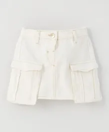 LC Waikiki Functional Front Pocket Skirt - White