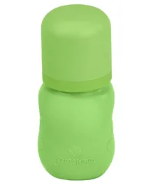 زجاجة رضاعة للأطفال مع غطاء من السيليكون من جرين سبراوتس - لون أخضر - 147 مل