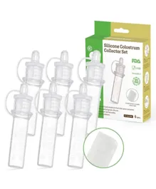 Haakaa Silicone Colostrum Collector Set - Pack of 6