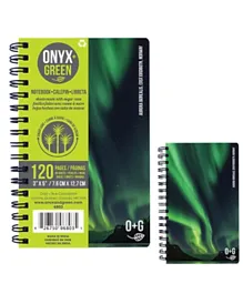 Onyx & Green Spiral Notebook (6803) Green - 120 Pages