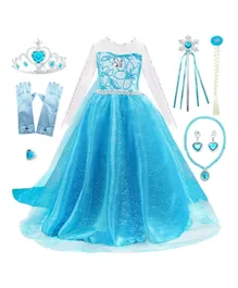 Lafiesta Princess Elsa Costume - Blue