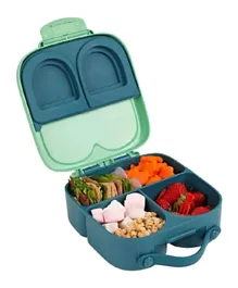 Little Angel Kid's Lunch Box 4 Compartment With Handle - Green