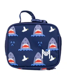 MontiiCo Shark Mini Insulated Lunch Bag - Blue