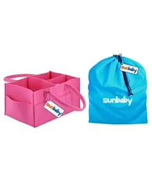 Sunbaby Diaper Caddy Organizer - Pink