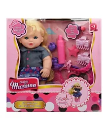 Baby Maziuna So Cute Hair Doll With Accessories - 20.32 cm