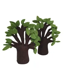 Papoose Baobab Tree Green and Brown - 2 Pieces