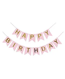 Highlands Happy Birthday Banner - Pink