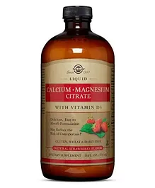Solgar Liquid Calcium Magnesium With Vitamin D3 Strawberry - 473mL
