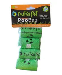 Nutrapet Poo Bags with Header Card - 8 Rolls