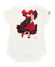 Just Kids Brands Add A Kid Short Sleeves Romper - Flamenco Dancer