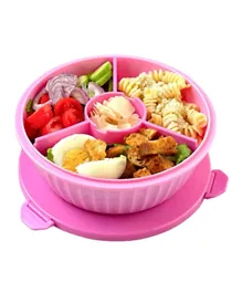 Yumbox Poke Bowl With 3 Part Divider - Guava Pink