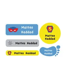 Essmak superspider Personalized School Labels For Kids - 74 Labels