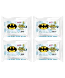 DC Comics Batman Water Wipes Pack of 4 - 144 Wipes